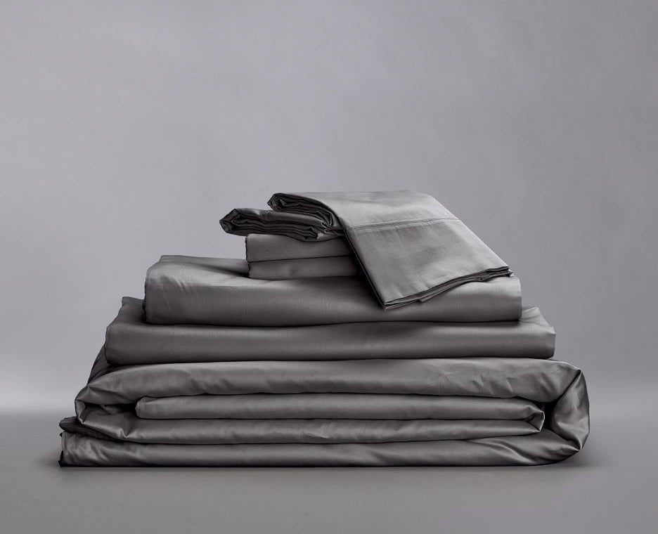 Organic Sateen Cotton Hemmed Bedding Bundle