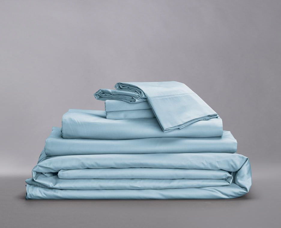 Organic Sateen Cotton Hemmed Bedding Bundle