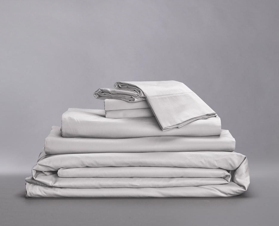 Organic Sateen Cotton Hemmed Bedding Bundle