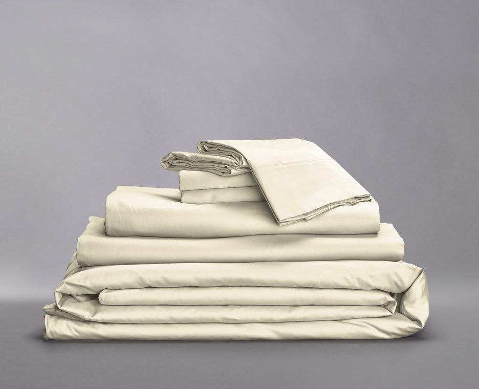 Organic Sateen Cotton Hemmed Bedding Bundle