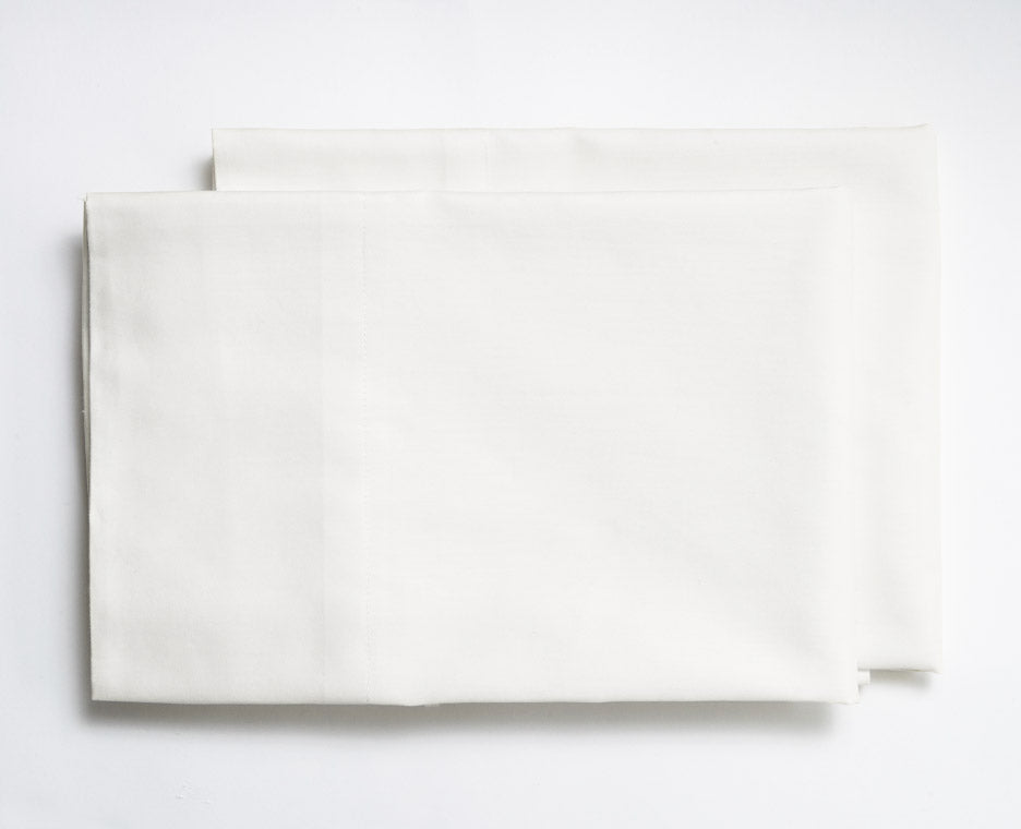 Organic Percale Cotton Pillowcase, Set of 2